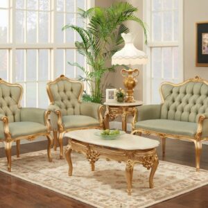 Classic Gold Frame Living Room Set
