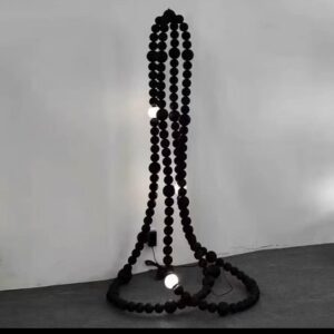 Noir Bead Column Floor Lamp By Varenyam